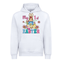 White my first easter with baby bunny and eggs Urban Hoodie - AdoDesignShop