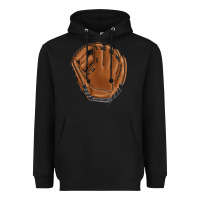 Black baseball glove Heavyweight Hoodie - BarkalooDesign