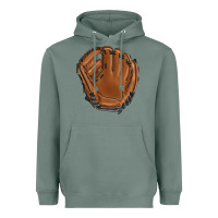 Sage baseball glove Heavyweight Hoodie - BarkalooDesign