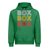 Emerald Vintage Retro Box Box Box Formula Racing Urban Hoodie - longCreatives