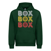 Forest Green Vintage Retro Box Box Box Formula Racing Urban Hoodie - longCreatives