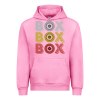 Fuchsia Pink Vintage Retro Box Box Box Formula Racing Urban Hoodie - longCreatives