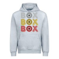 Heather Grey Vintage Retro Box Box Box Formula Racing Urban Hoodie - longCreatives