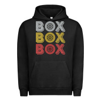 Pigment Black Vintage Retro Box Box Box Formula Racing Urban Hoodie - longCreatives