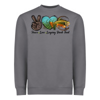 Storm Peace Love Leaping Brook Trout Heavyweight Sweatshirt - LillyAllenDesigns