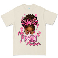 Bone pray fight believe breast cancer afro messy Premium Tee - texasbilliewilder
