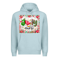 Blue Mist Joly Nurse Premium Hoodie - CowhideDigitalArt
