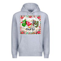 Heather Grey Joly Nurse Premium Hoodie - CowhideDigitalArt