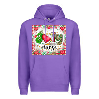 Purple Joly Nurse Premium Hoodie - CowhideDigitalArt
