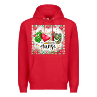 Red Joly Nurse Premium Hoodie - CowhideDigitalArt