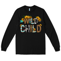 Black wild child Long Sleeve Tee - OliviaCreatesArt
