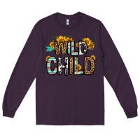 Plum wild child Long Sleeve Tee - OliviaCreatesArt