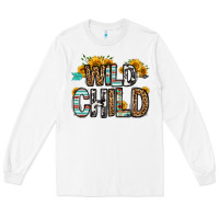 White wild child Long Sleeve Tee - OliviaCreatesArt