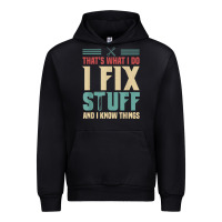 Black that's what i do   i fix stuff and i know things Urban Hoodie - longCreatives