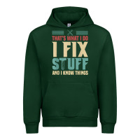 Forest Green that's what i do   i fix stuff and i know things Urban Hoodie - longCreatives