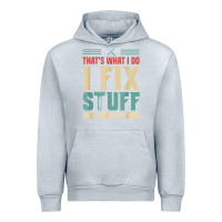 Heather Grey that's what i do   i fix stuff and i know things Urban Hoodie - longCreatives
