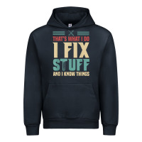 Navy that's what i do   i fix stuff and i know things Urban Hoodie - longCreatives