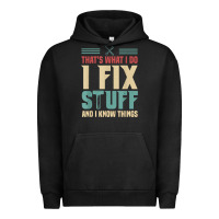 Pigment Black that's what i do   i fix stuff and i know things Urban Hoodie - longCreatives