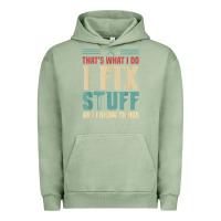 Pigment Oil Green that's what i do   i fix stuff and i know things Urban Hoodie - longCreatives