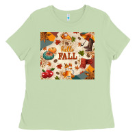 Matcha Hello Fall Ladies Tee - texasbilliewilder