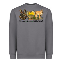 Storm Peace Love Wild cat Heavyweight Sweatshirt - LillyAllenDesigns