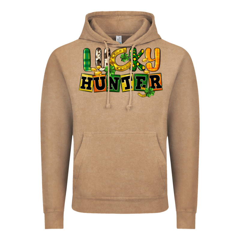 Lucky Hunter St. Patrick's Day Vintage Hoodie by CowGirlArtShop | Teevron