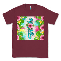 Burgundy aloha summer Classic Tee - TumblerDesignByShophia