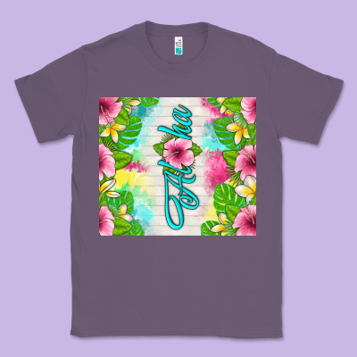 Aloha Summer Classic Tee Designed By Tumblerdesignbyshophia