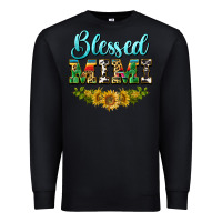 Black blessed mimi Premium Sweatshirt - BarkalooDesign