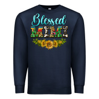 Navy blessed mimi Premium Sweatshirt - BarkalooDesign