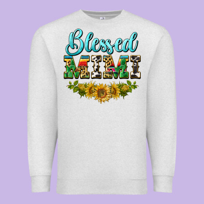 Blessed Mimi Premium Sweatshirt Designed By Barkaloodesign