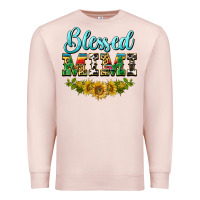 Pale Pink blessed mimi Premium Sweatshirt - BarkalooDesign
