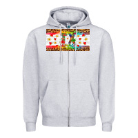 Heather Grey texas summer license plate Zipper Hoodie - Artiststas