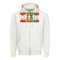 Oatmeal Heather texas summer license plate Zipper Hoodie - Artiststas