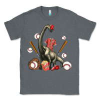 Charcoal Heather brachiosaurus with baseball Classic Tee - Artiststas