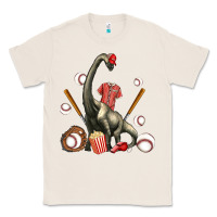 Natural brachiosaurus with baseball Classic Tee - Artiststas