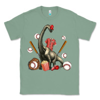 Sage brachiosaurus with baseball Classic Tee - Artiststas