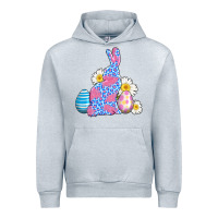 Heather Grey easter bunny wıth easter eggs Urban Hoodie - AdoDesignShop