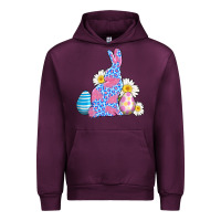 Mauve Wine easter bunny wıth easter eggs Urban Hoodie - AdoDesignShop