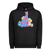 Pigment Black easter bunny wıth easter eggs Urban Hoodie - AdoDesignShop