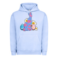 Pigment Grape Ice easter bunny wıth easter eggs Urban Hoodie - AdoDesignShop