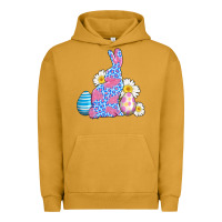 Pigment Peanut Butter easter bunny wıth easter eggs Urban Hoodie - AdoDesignShop
