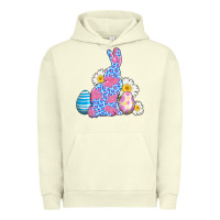 Pigment Pistachio easter bunny wıth easter eggs Urban Hoodie - AdoDesignShop