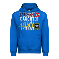 Cobalt proud daughter of a army veteran american flag military gift Urban Hoodie - longCreatives