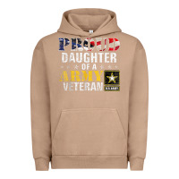 Pigment Burro proud daughter of a army veteran american flag military gift Urban Hoodie - longCreatives