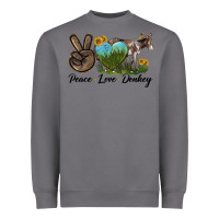 Storm Peace Love Donkey Heavyweight Sweatshirt - LillyAllenDesigns