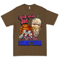 Cacao Grab your joe let's go Basketball Premium Tee - NancyCooperArtShop