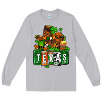 Moon Dust St. Patrick's Texas map Long Sleeve Tee - OliviaCreatesArt