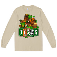 Mushroom St. Patrick's Texas map Long Sleeve Tee - OliviaCreatesArt