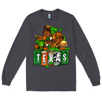 Smoke St. Patrick's Texas map Long Sleeve Tee - OliviaCreatesArt